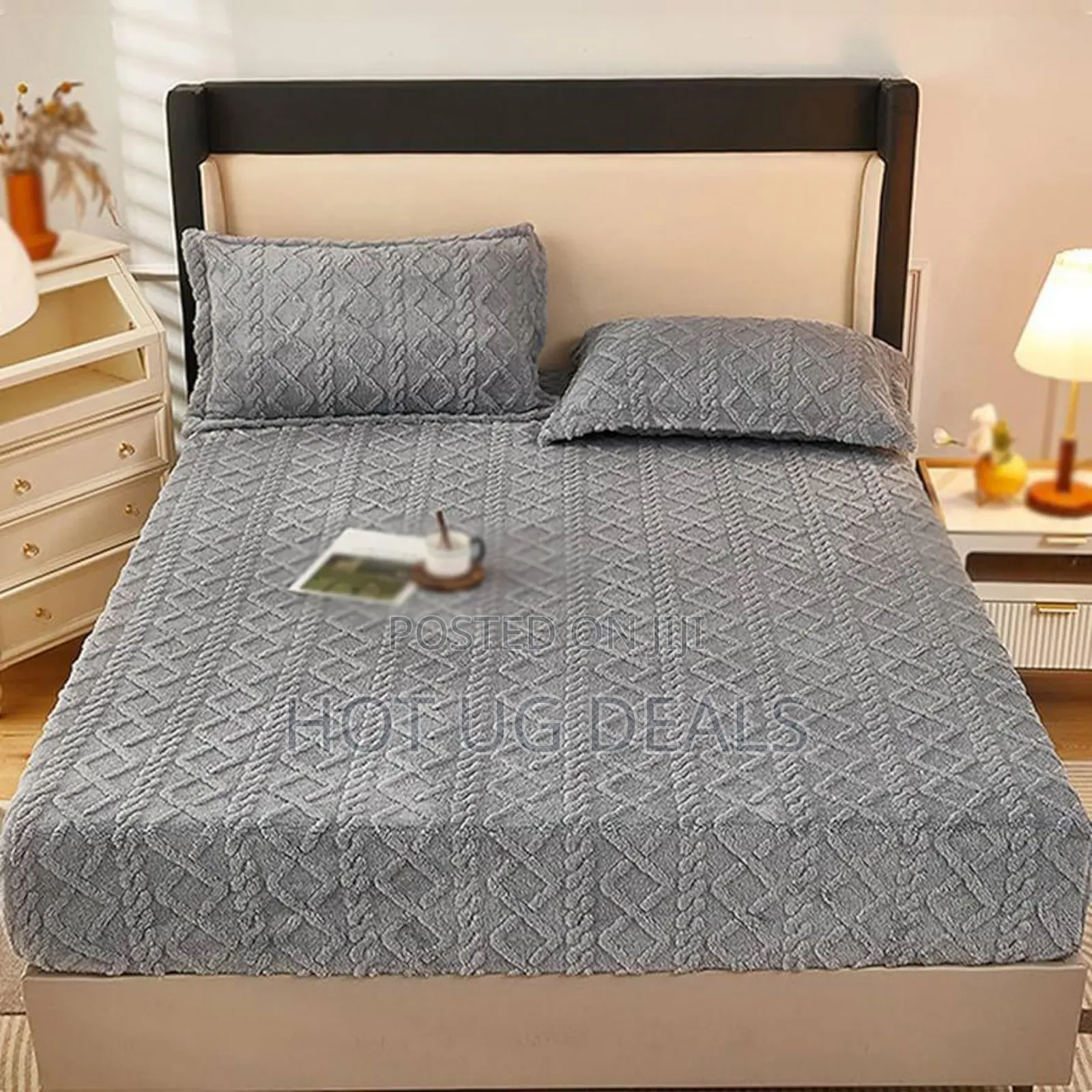 6x6 Stretcher Mattress Cover With 2 Pillow Cases. - Pink