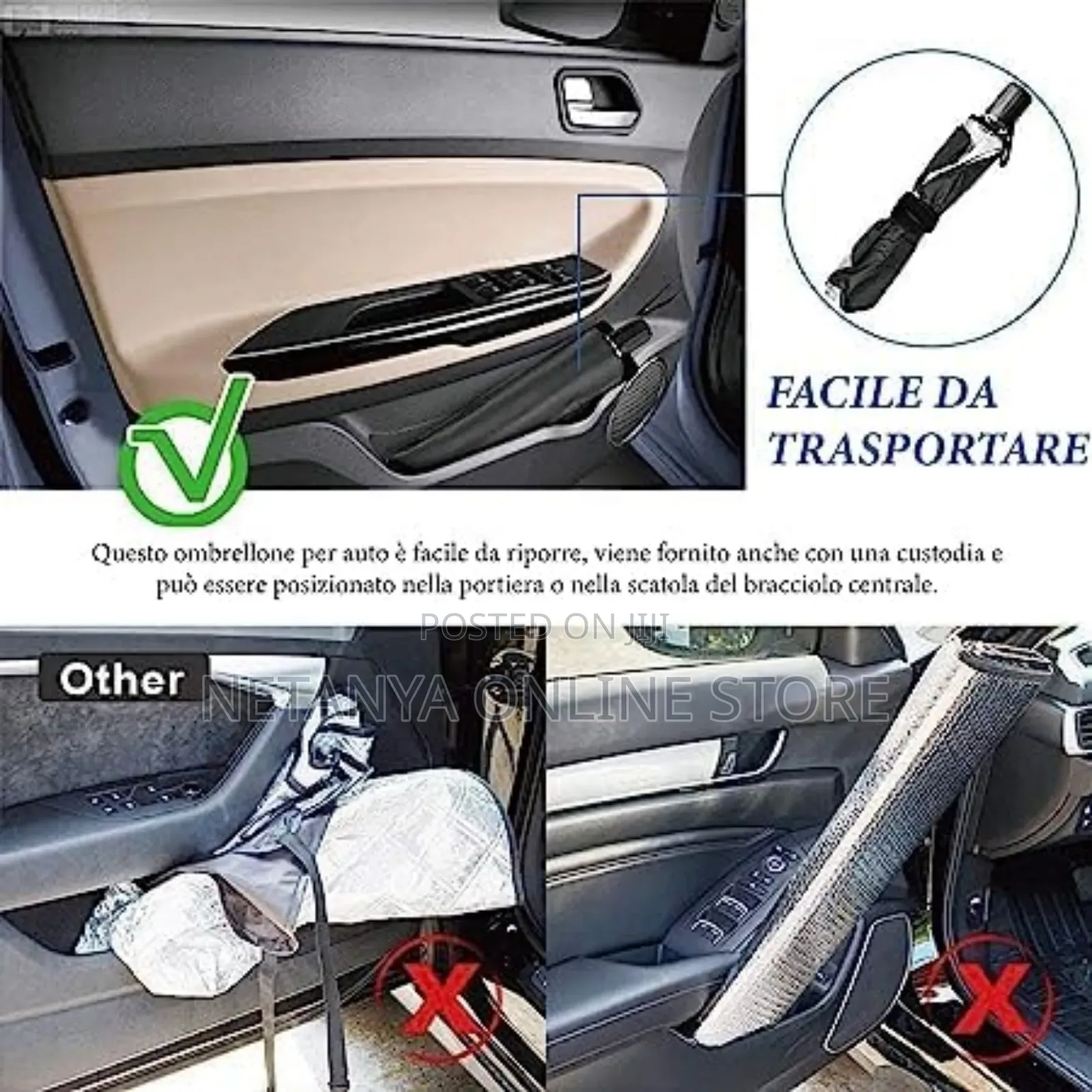 Uv Protection Windscreen Folding Umbrella