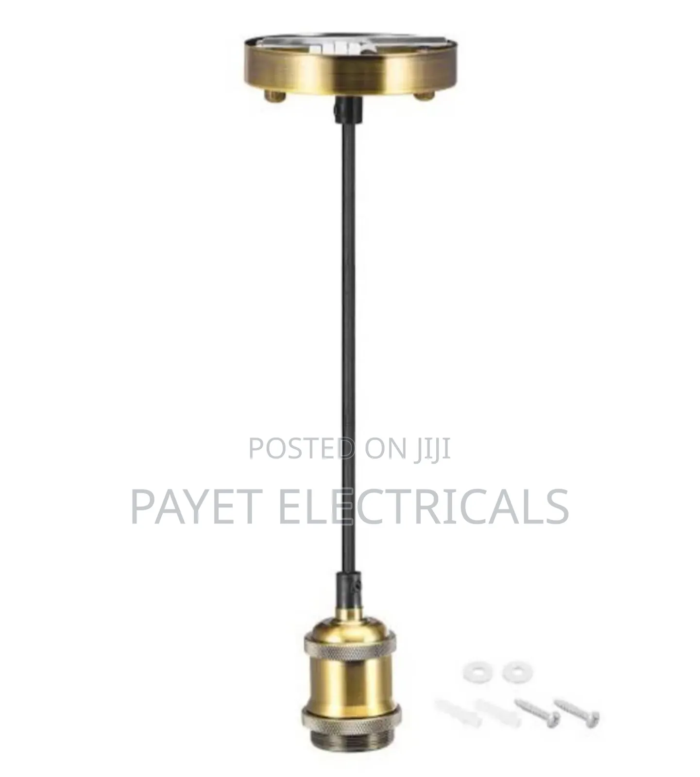 E-27 Screw Lamp Holder Gold