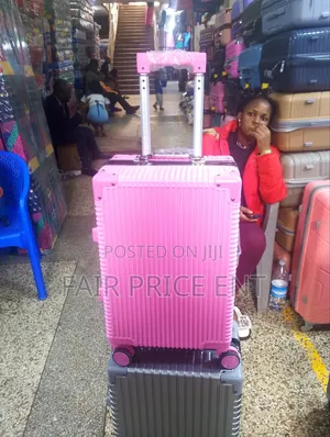 Noble Aluminium Plastic Suitcase. Small. ( Pink)