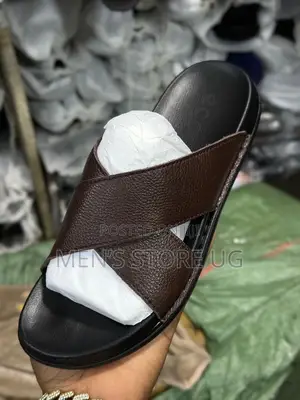 Ecco Men’S Genuine Classic Leather Xcoffe Brown Sandals