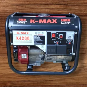 K-Max 850w Running 1000w Peak Gasoline Generator