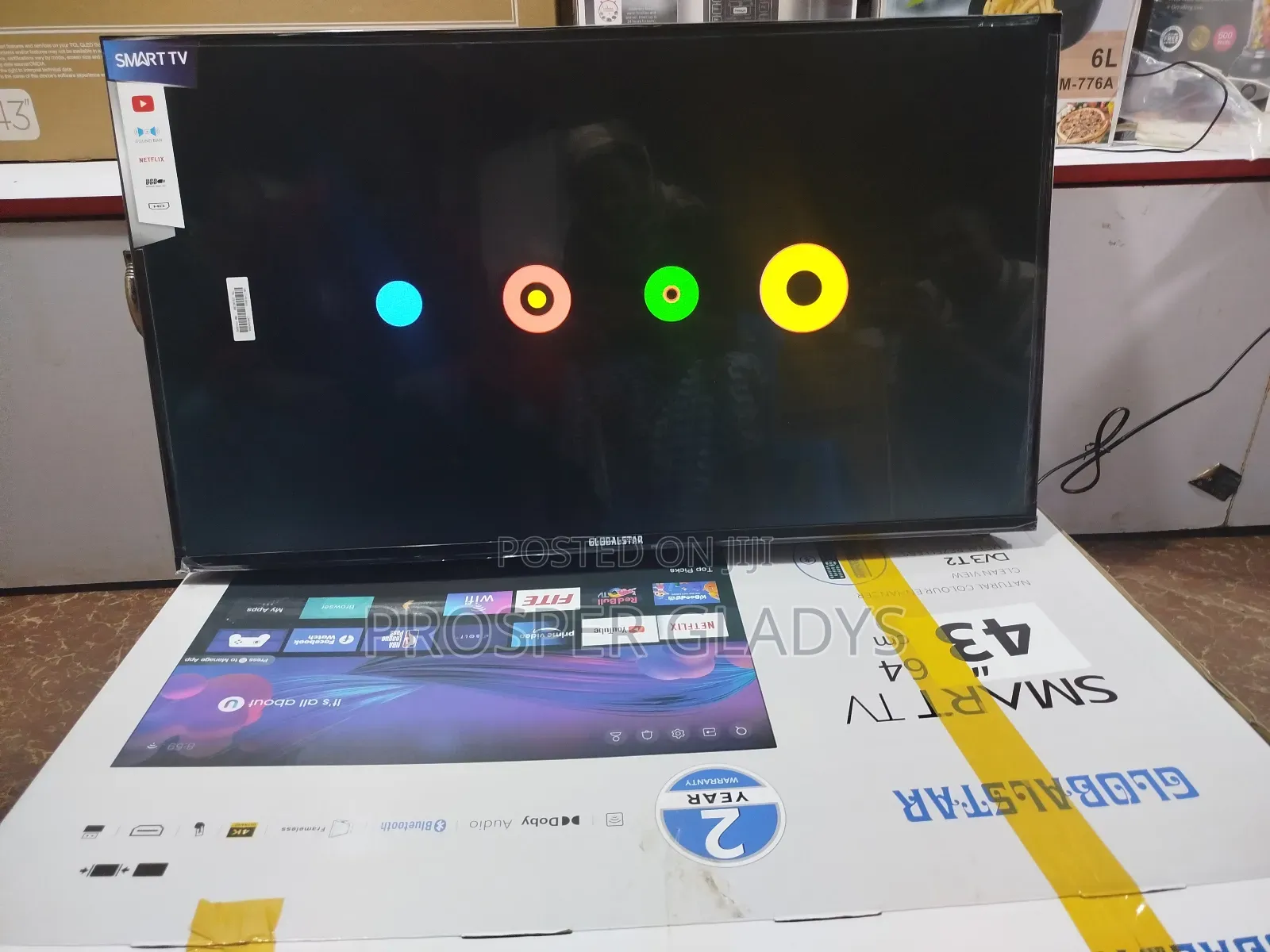 43 Inches Led Global Star Smart Digital Flat Screen Flameless