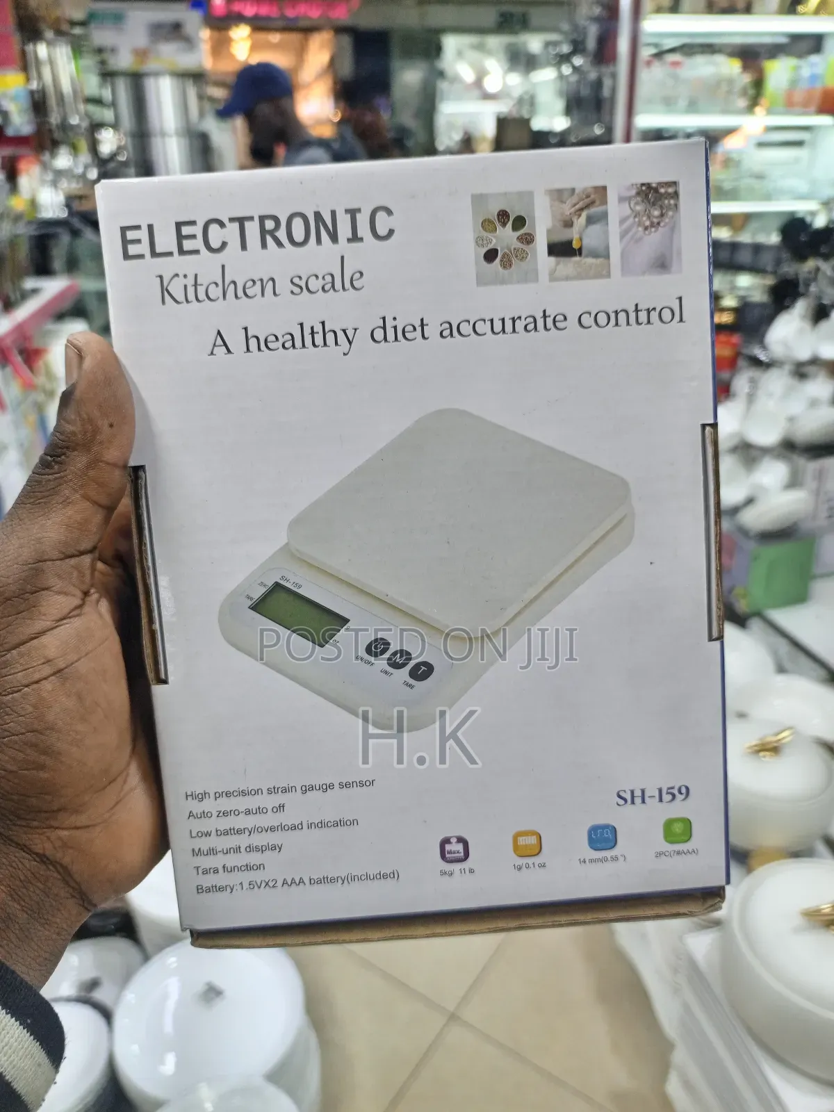 Electronic Kitchen Scale, Model Sh-159.