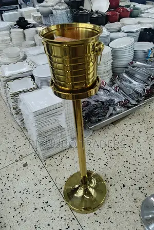 Stainless Steel Champagne Ice Bucket With Stand