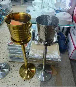 Stainless Steel Outdoor Party Champagne Ice Bucket With Stand
