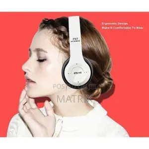 P47 Bluetooth Earphone P47 Wireless Bluetooth Earphone Headset - Red