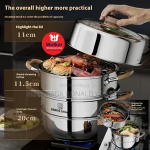 30 32cm 3~Layer Stainless Steel Food Steamer