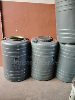 Plastic Water Drum 240 Liters, Black