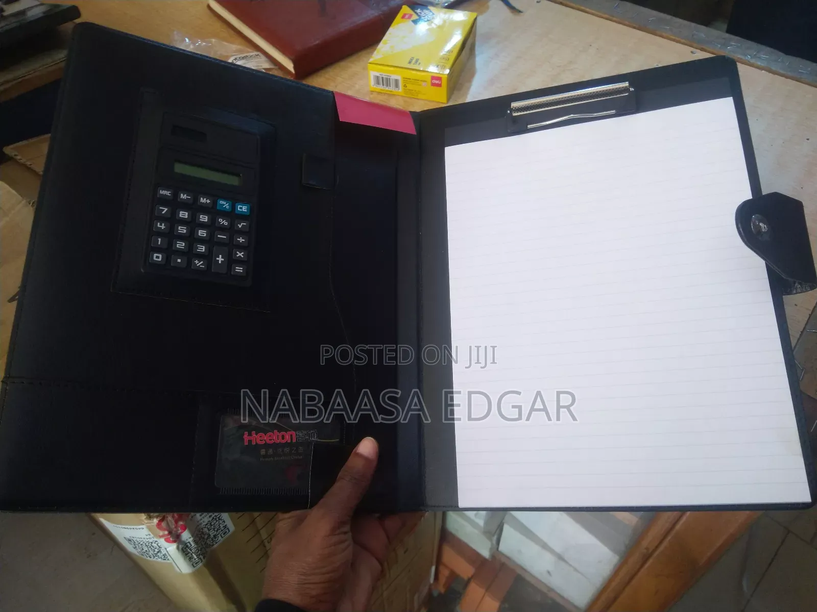 Leather Document Conference Folder