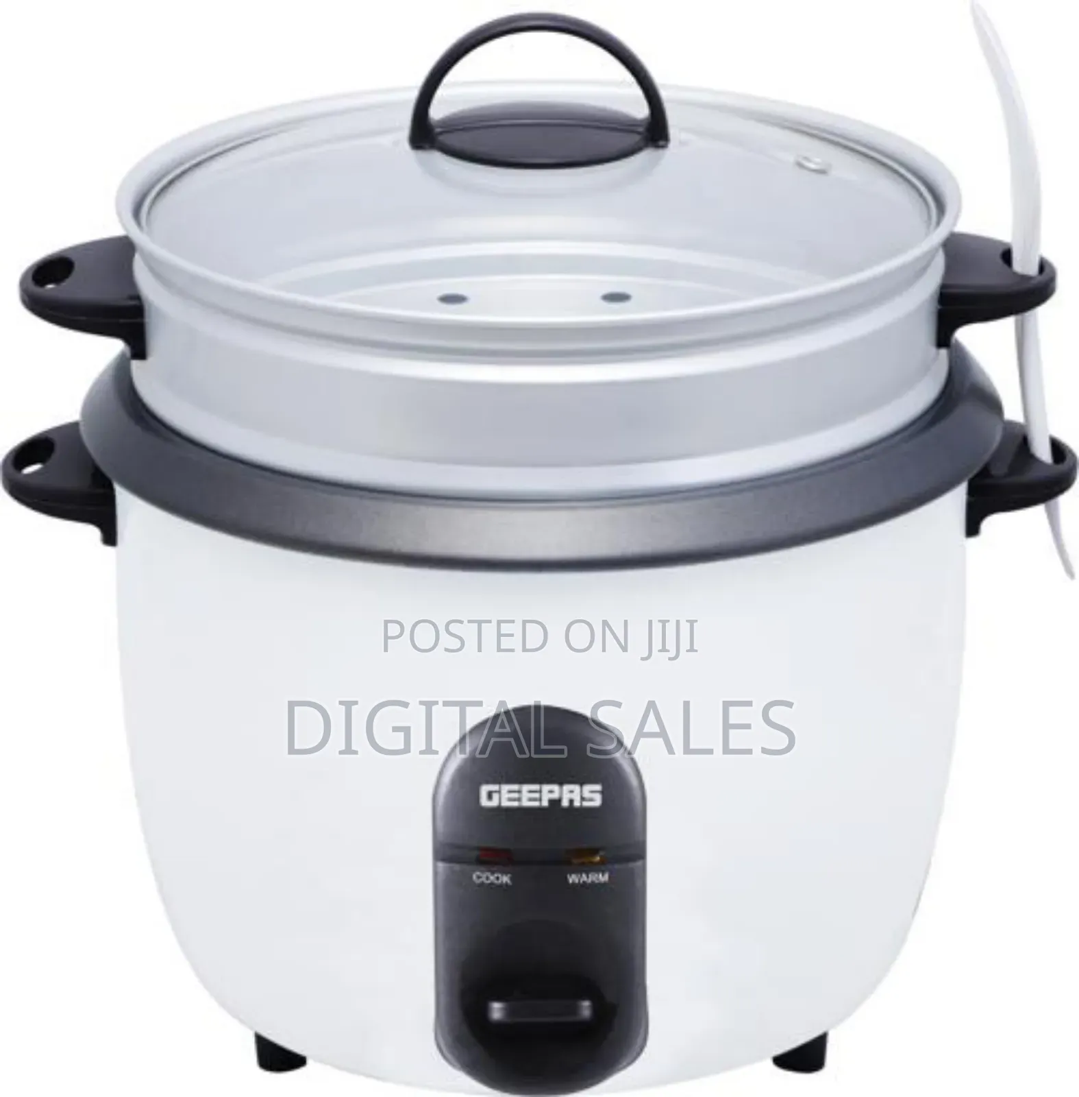 1.5 Litres Geepas Steamer Rice Cooker.