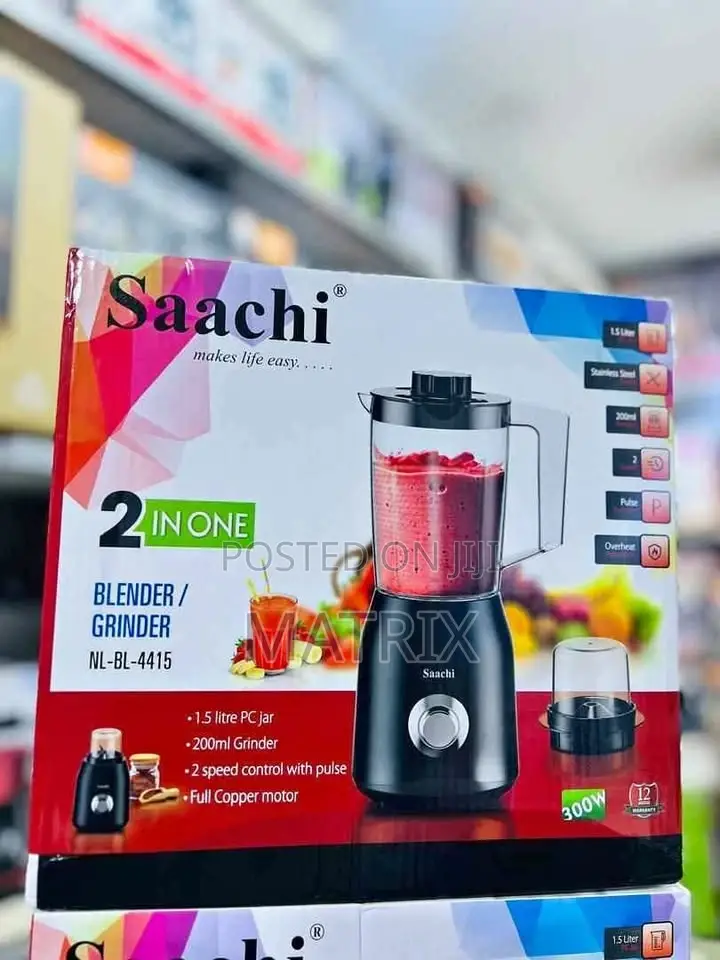 Saachi 2-in-1 1.5l Juice Blender and Grinder