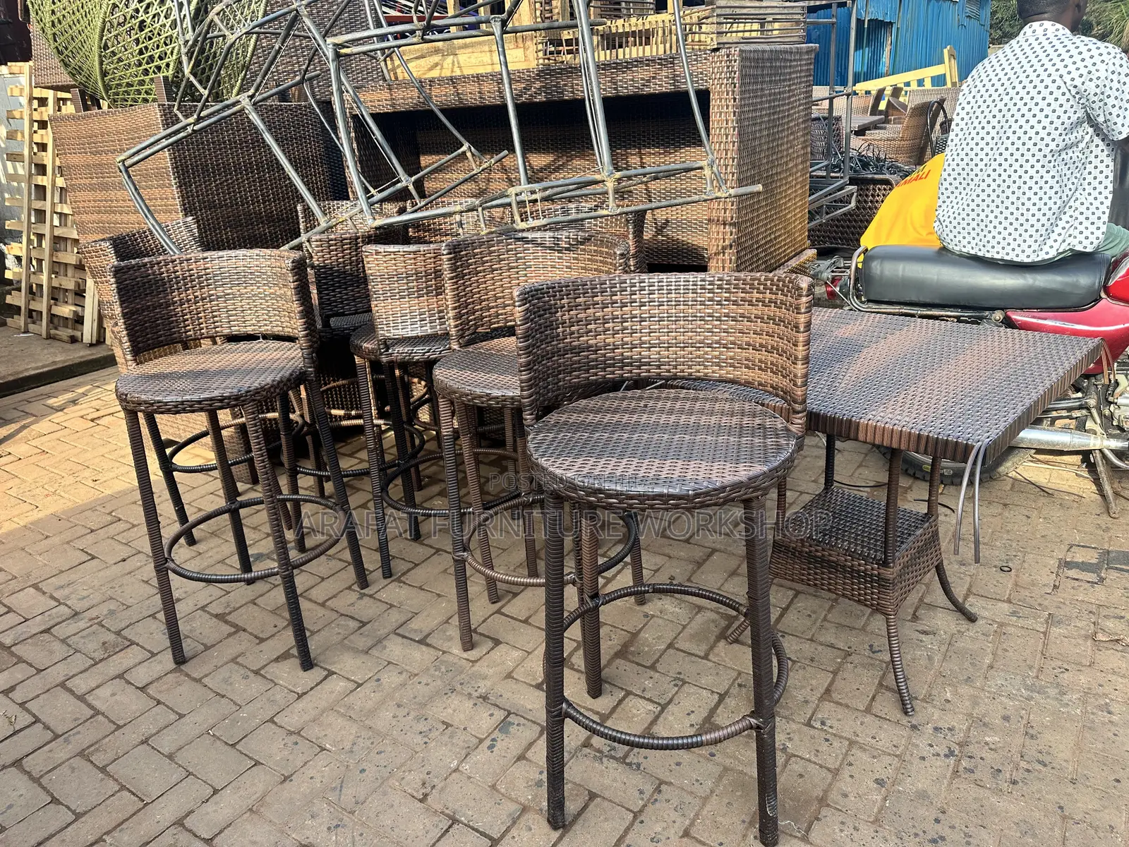 Rattan Counter Stool