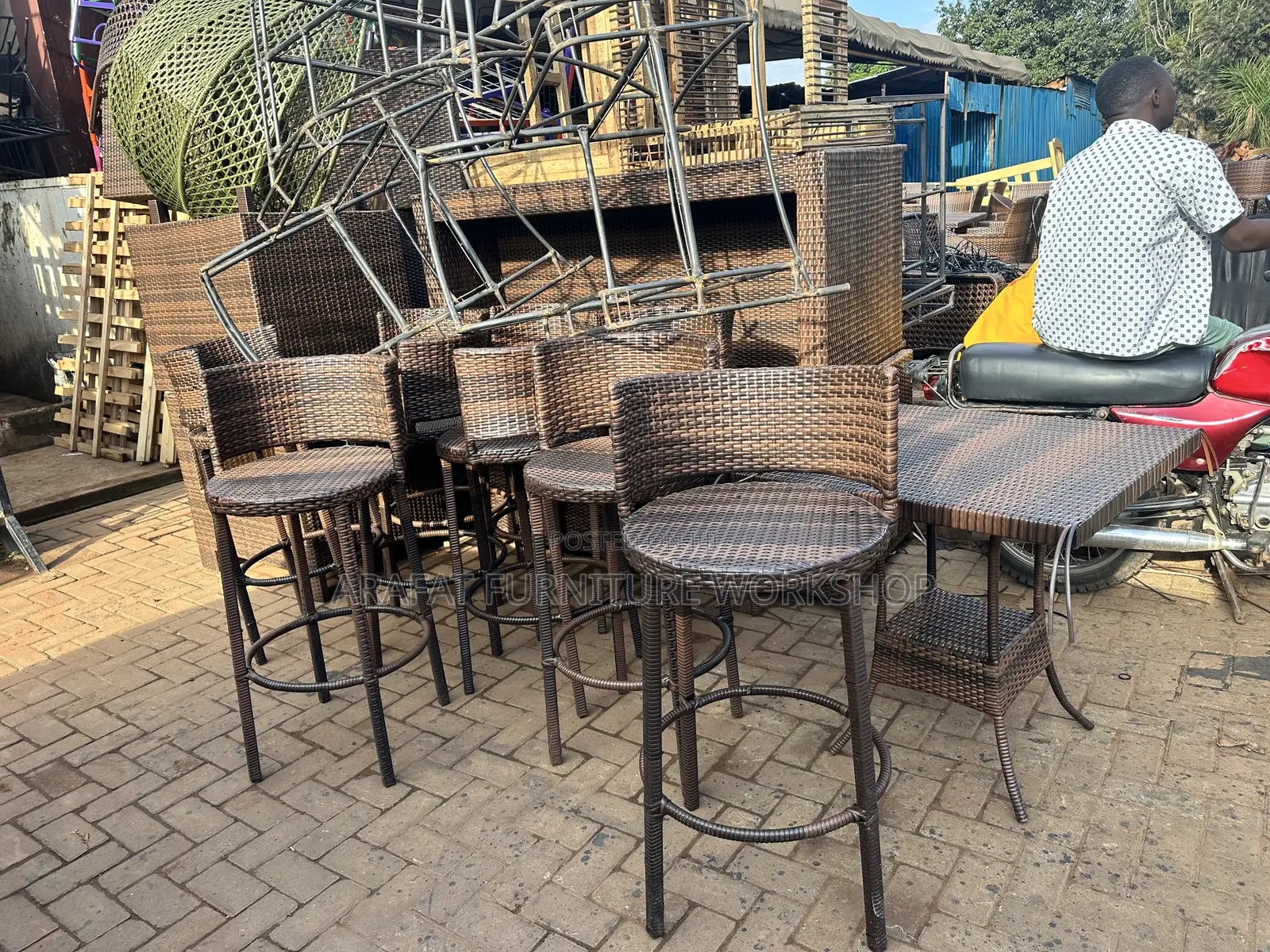 Rattan Counter Stool
