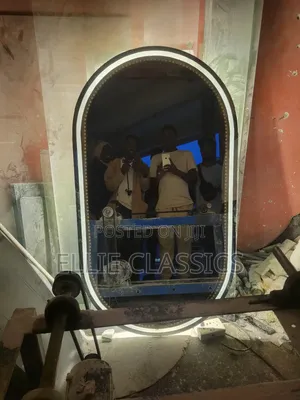 Oval Light Showing Mirror