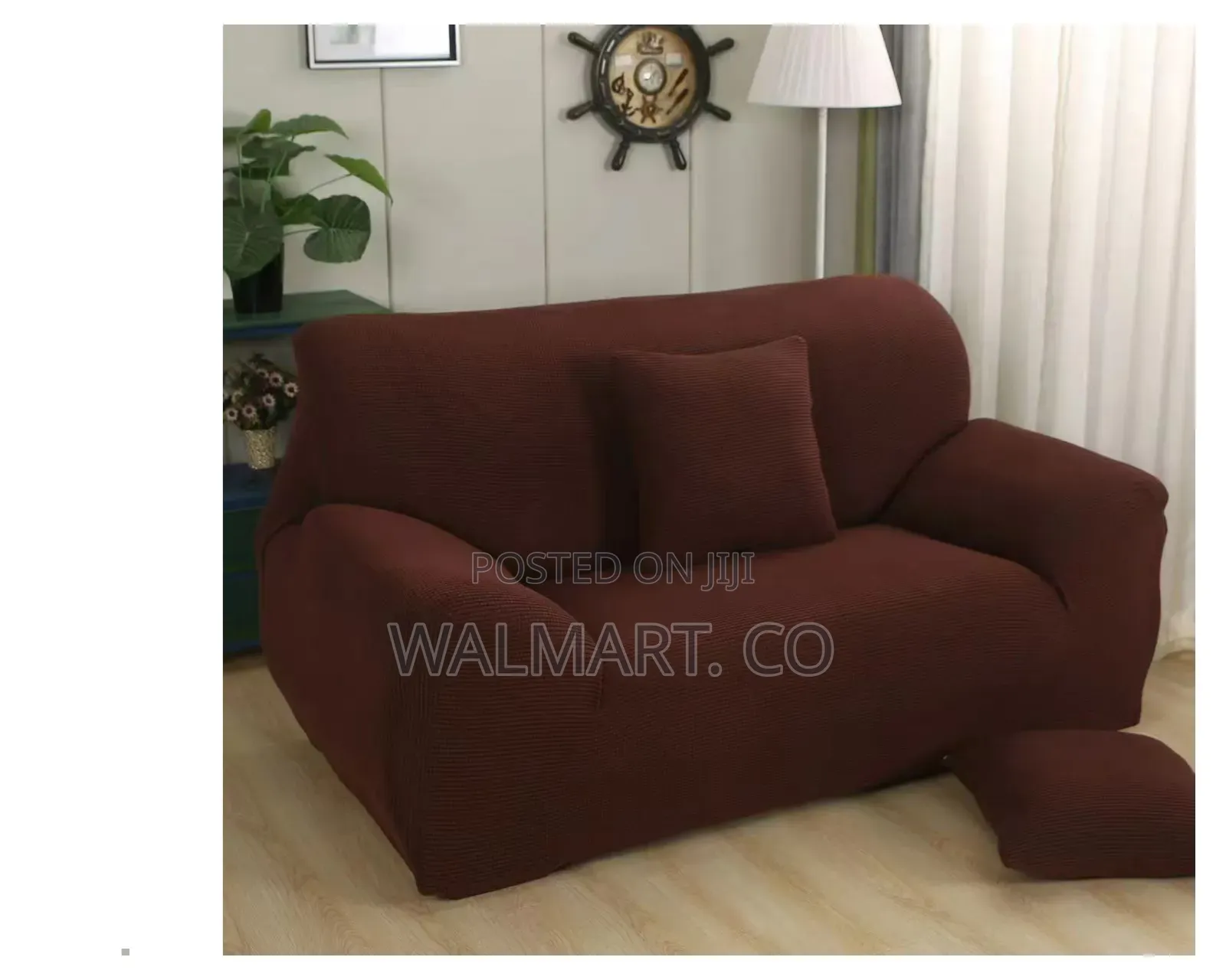 3:2:1 Brown Sofa Cover Set