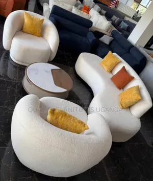 White  Bean Shaped Couch 