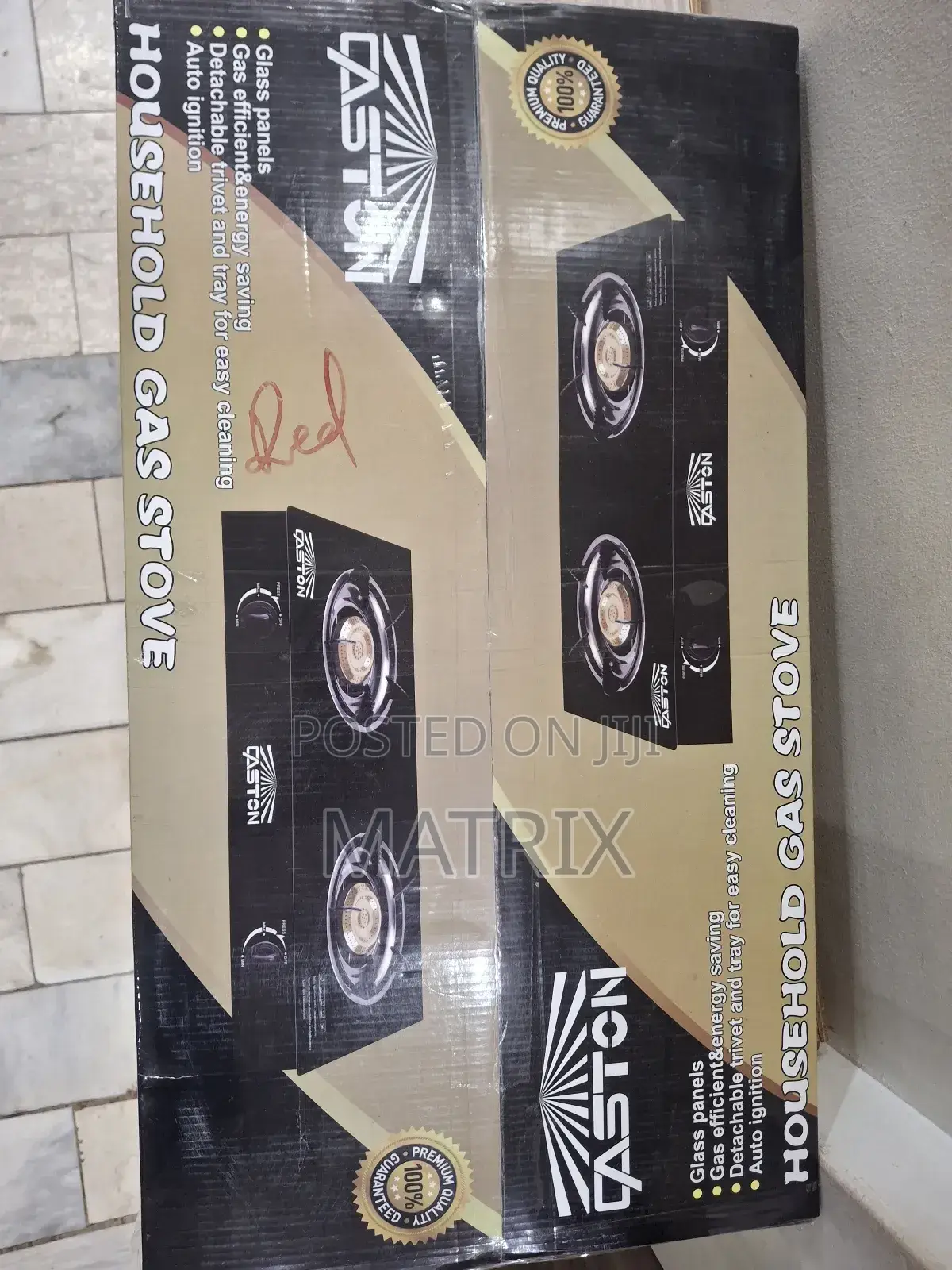 2 Burner Tempered Glass Gas Stove With Automatic Ignition