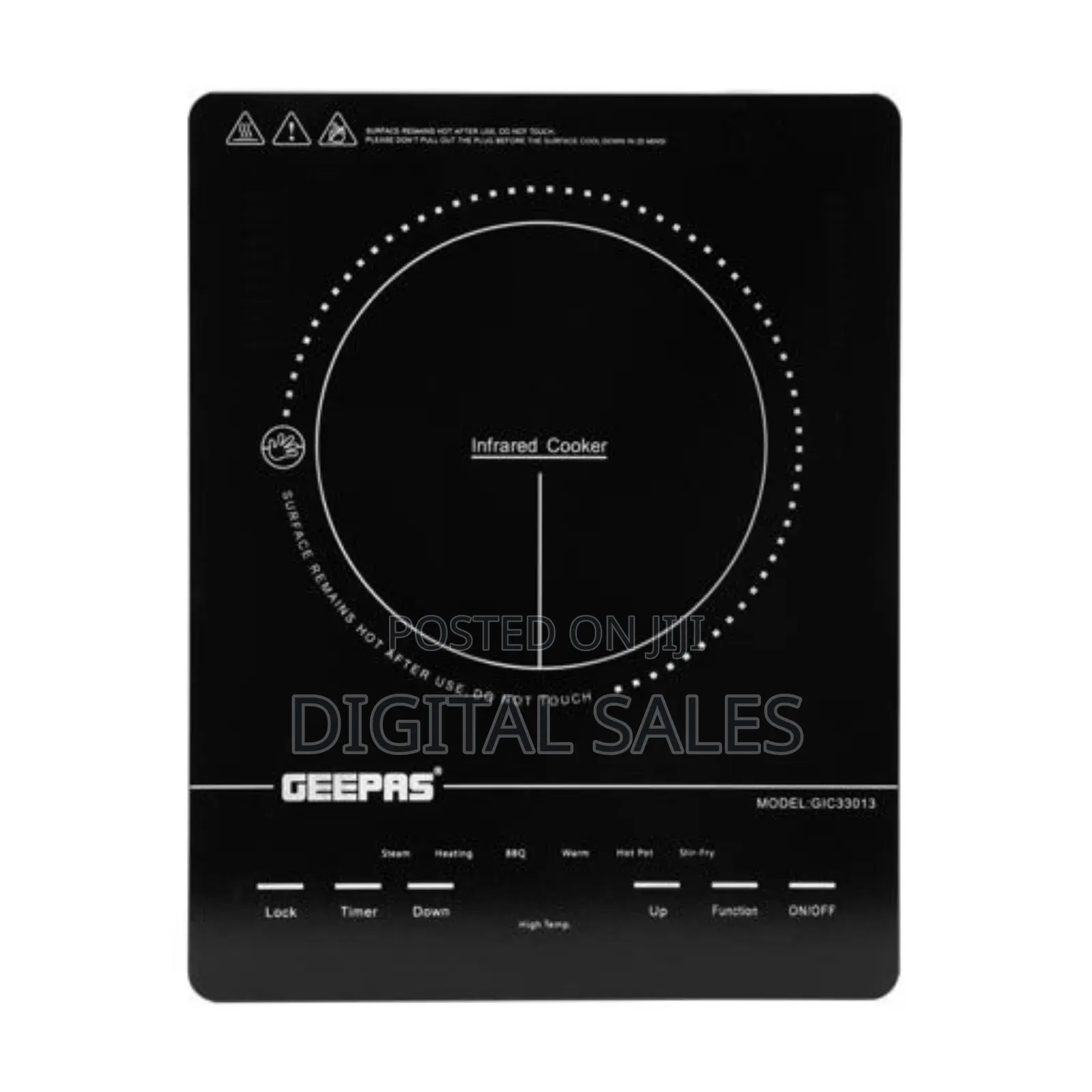 Geepas High Quality Digital Infrared Cooker With 2yrs Warant