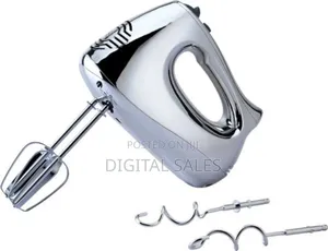 Geepas Hand Mixer, Chrome, Ghm6127