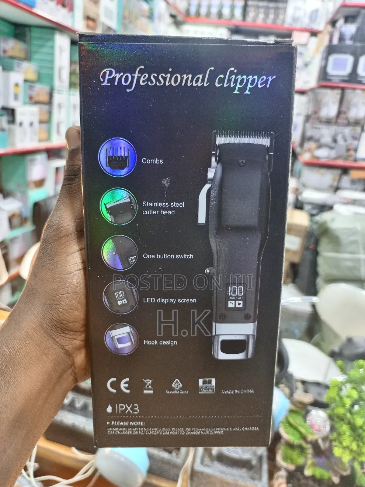 Elehomyou Professional Clipper, a Rechargeable Hair Clipper