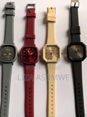 Small Square Rubber Watch