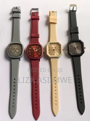 Small Square Rubber Watch