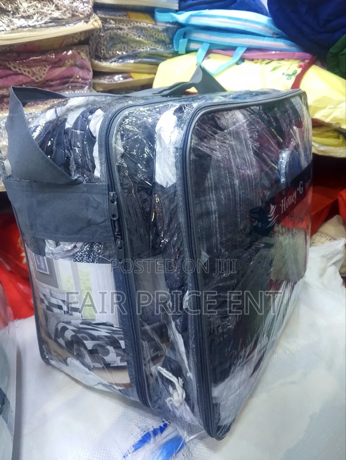 Pure Cotton Noble Duvet Set. 10pcs.( Black)