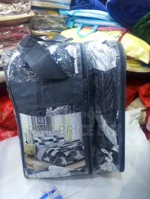 Pure Cotton Noble Duvet Set. 10pcs.( Black)