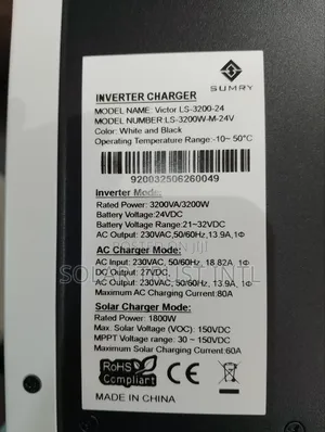 3.2kva/24v Sumry Hybrid Inverter