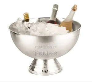 Stainless Steel Double Wall Ice Bucket Container