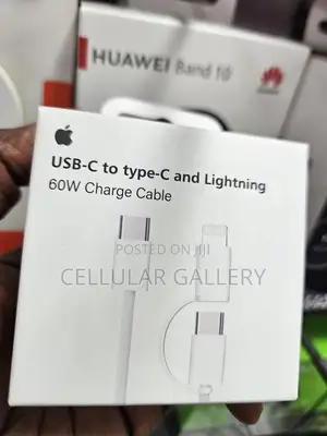 Usb-C to Type-C and Lightning 60w Charging Cable