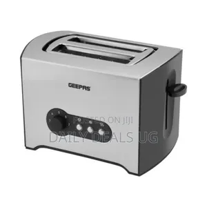 Geepas 900w 2 Slice Bread Toaster Stainless Steel