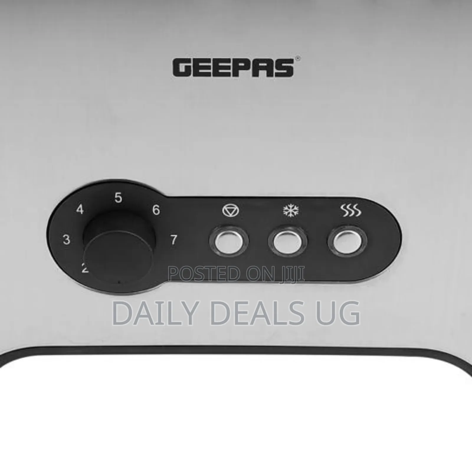 Geepas 900w 2 Slice Bread Toaster Stainless Steel