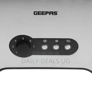 Geepas 900w 2 Slice Bread Toaster Stainless Steel