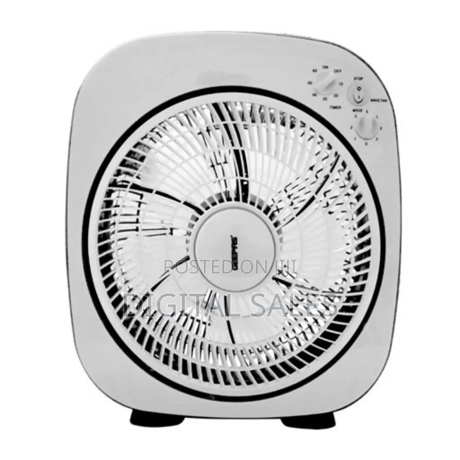 Electric Geepas Box Fan | White