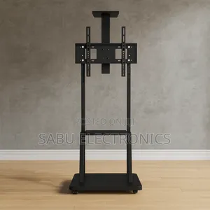 Adjustable Mobile Tv Stand Trolley For 32–75 Inch Screens