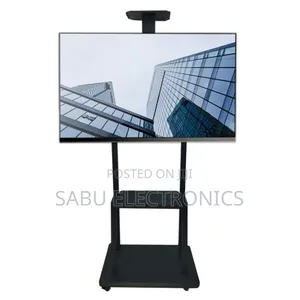 Adjustable Mobile Tv Stand Trolley For 32–75 Inch Screens