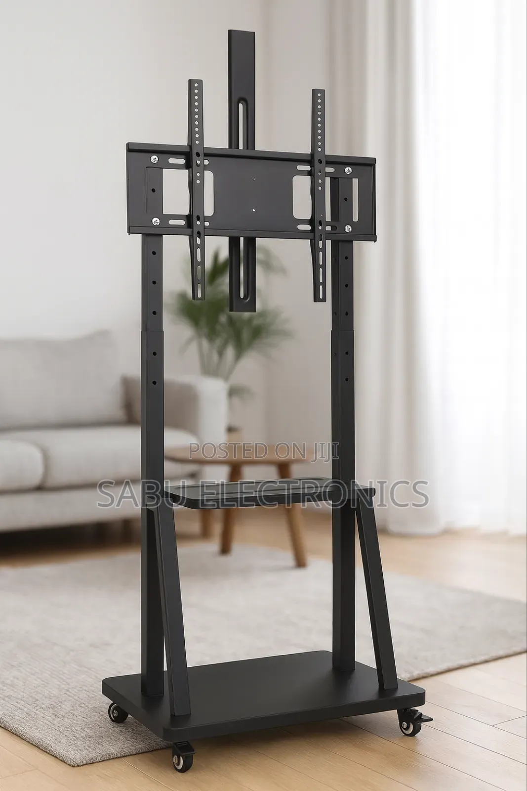 Adjustable Mobile Tv Stand Trolley For 32–75 Inch Screens