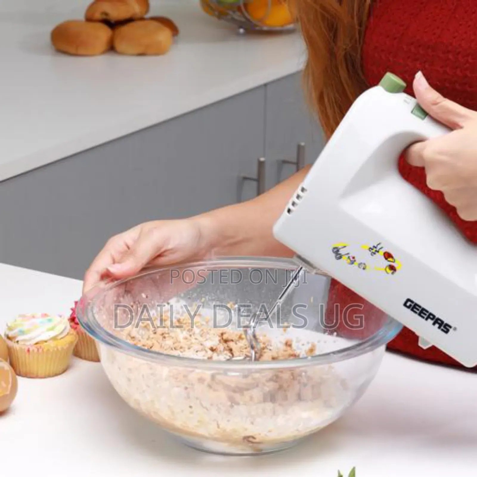 Hand Mixer/Electric Handheld Mixer for Baking/ Geepas