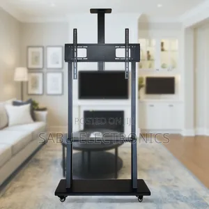 Premium Heavy-Duty Rolling Tv Stand | Fits 32"–100" Screens