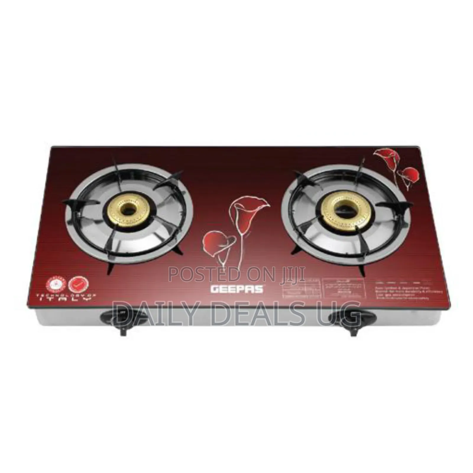 2-Burner Gas Stove Geepas Gk5602