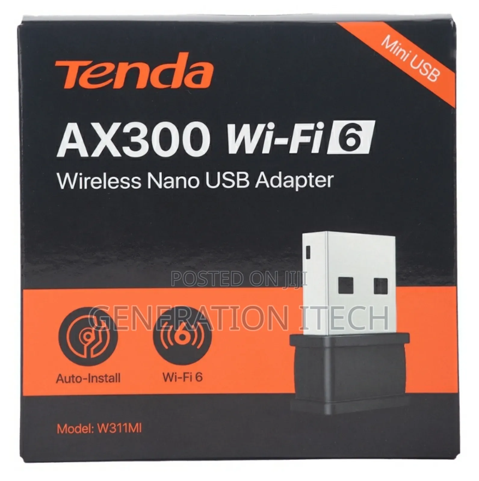 Tenda Ax300 Wi-Fi 6 Wireless Nano Usb Adapter