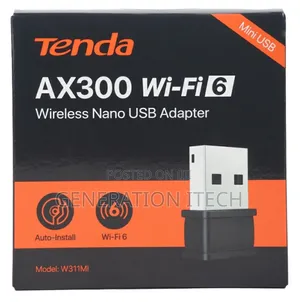 Tenda Ax300 Wi-Fi 6 Wireless Nano Usb Adapter