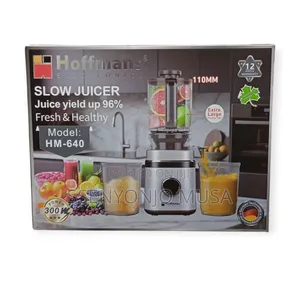 Hoffmans Hm-640 Slow Juicer - 96% Juice Yield 300w Power