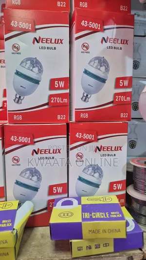 Led Crystal Color Magic Rotating Bulb Strobe Light