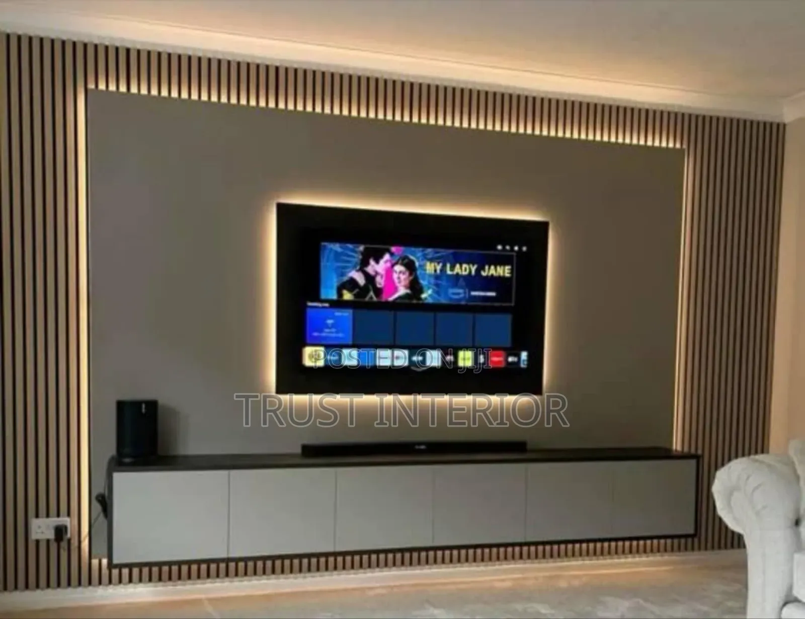 Simple Tv Stand Installed 65