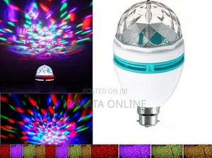 Led Crystal Color Magic Rotating Bulb Strobe Light