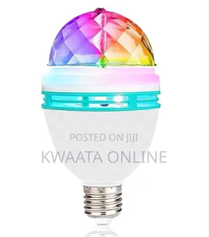Led Crystal Color Magic Rotating Bulb Strobe Light