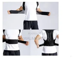 Black Back Support Posture Corrector